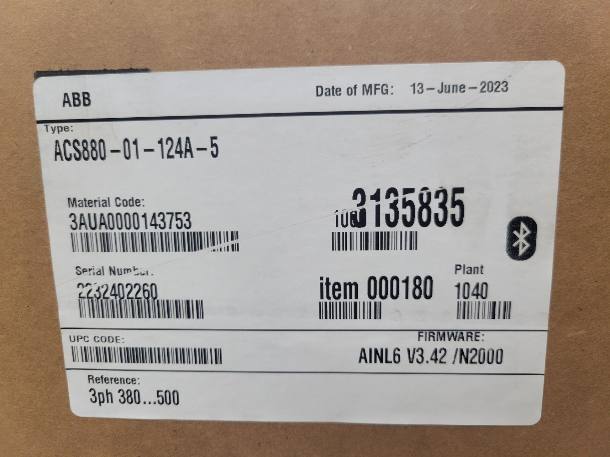 Abb Acs880-01-124A-5