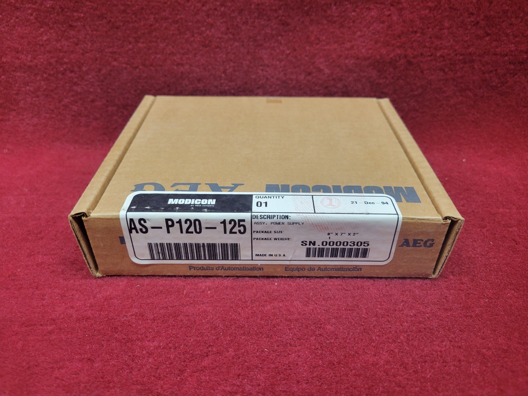 Modicon As-P120-125