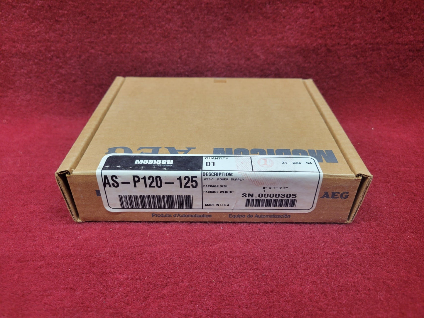 Modicon As-P120-125