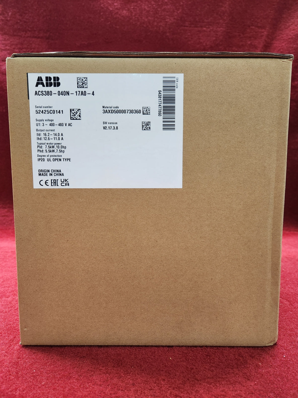 ABB ACS380-040N-17A0-4 New
