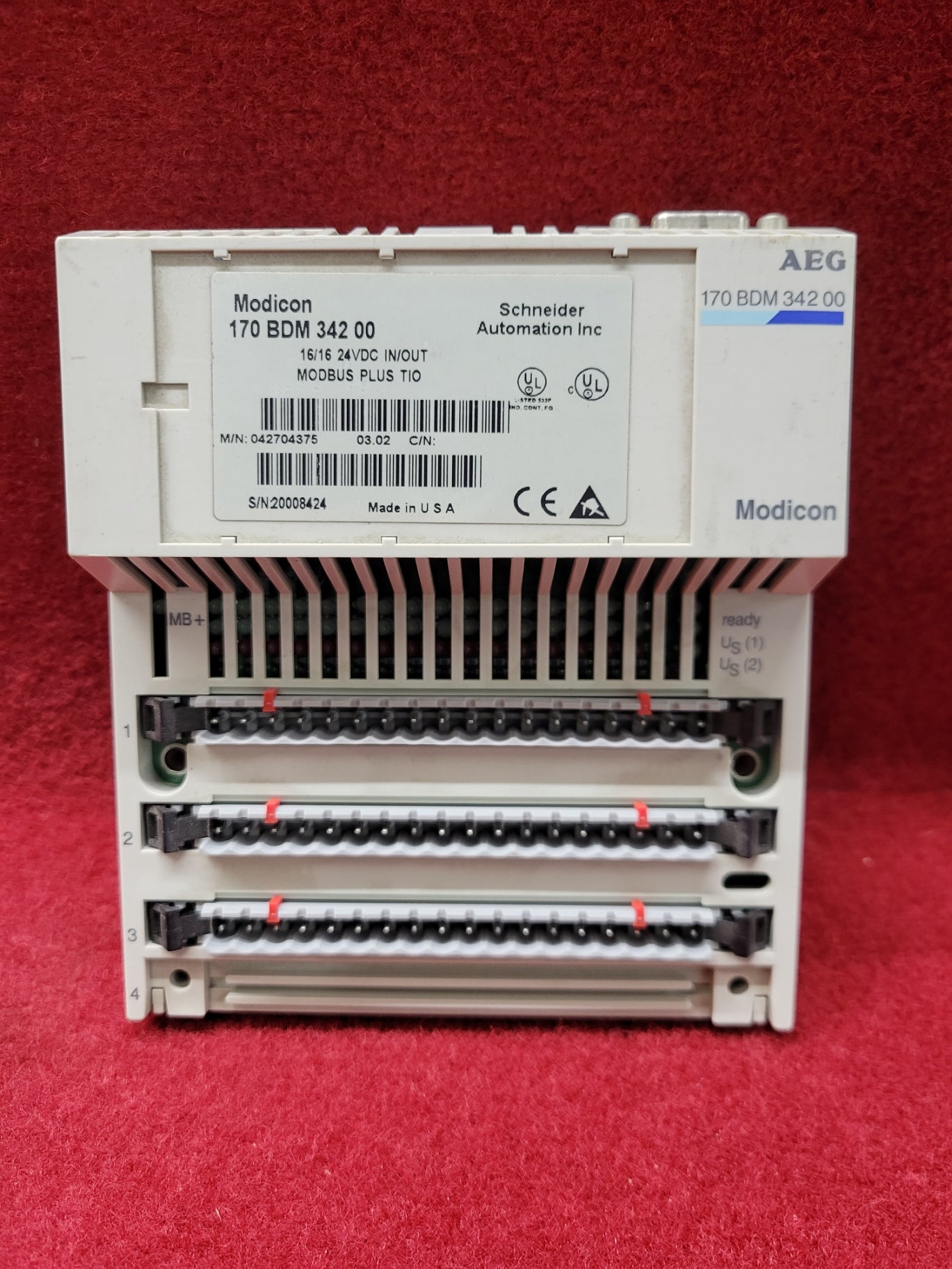 Modicon 170BDM34200 IAC Certified Refurbished