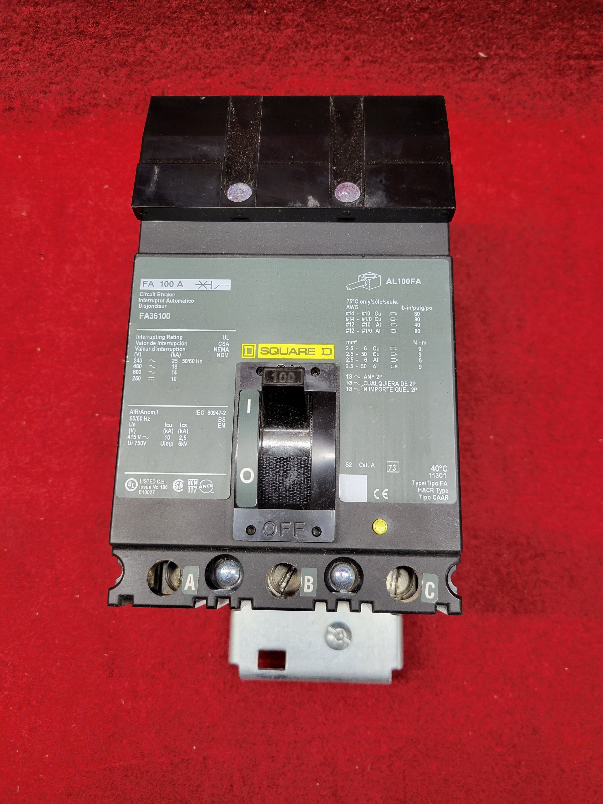 Schneider Electric FA36100 IAC Certified Refurbished