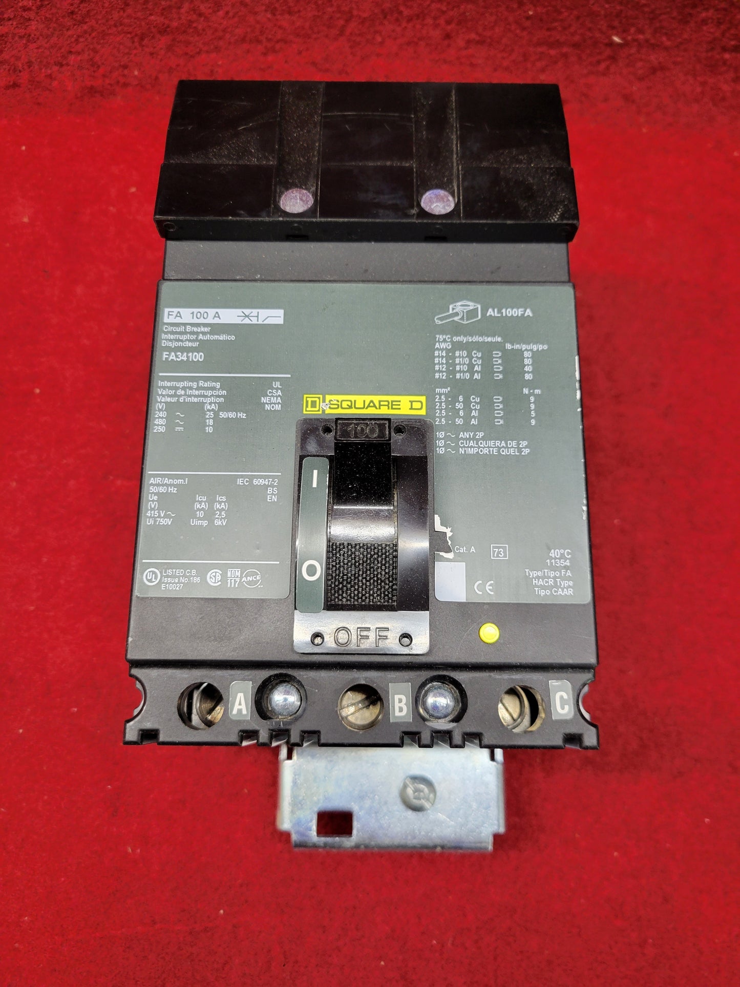 Schneider Electric FA34100 IAC Certified Refurbished