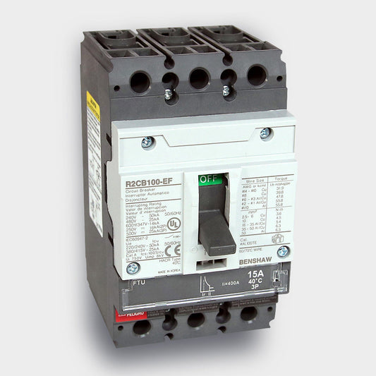 Circuit Breaker 30 A - 100 Frame 3P 600 VAC, H-High Fault, FTU Trip Unit, 65 KAIC Interrupt at 480 VAC