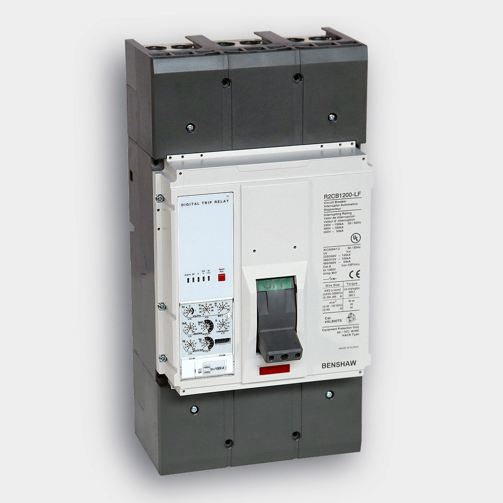 Circuit Breaker 1000 A - 1200 Frame 3P 600 VAC, H-High Fault, NG0 Trip Unit, 65 KAIC Interrupt at 480 VAC