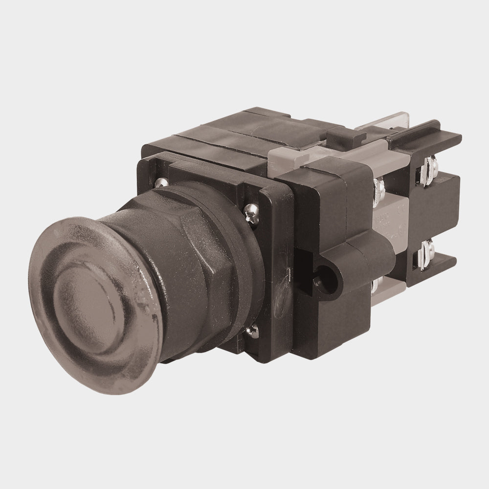 Illuminated Maintained Push Button - Mushroom 2-Position RED 120V