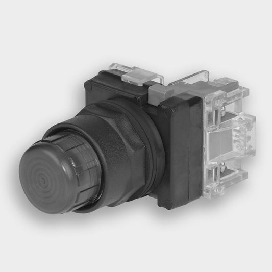 Push-To-Test Pilot Light - Extended AMBER 24V GOLD