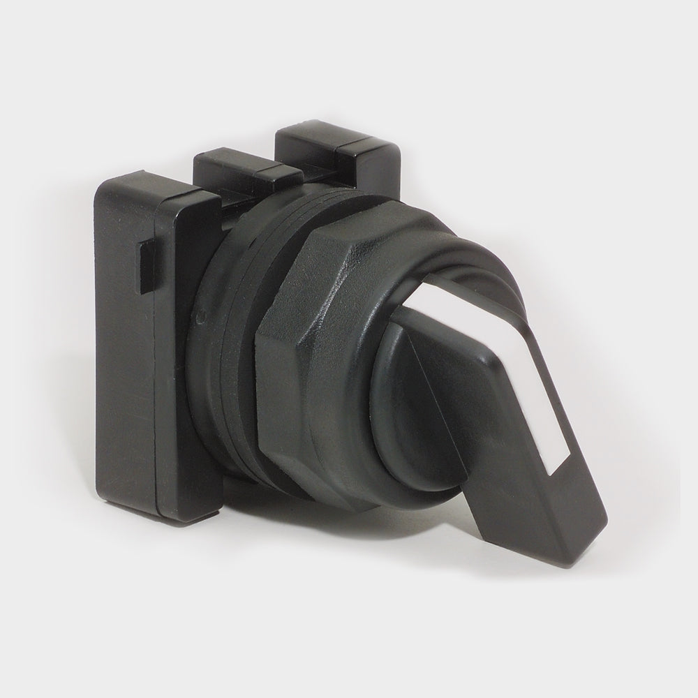Selector Switch - 2 Position, White, 1 Normally Closed